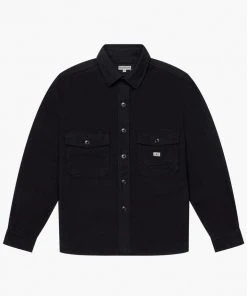 Shirts&Overshirts Knickerbocker - Heavyweight Flannel CPO Overshirt In Black
