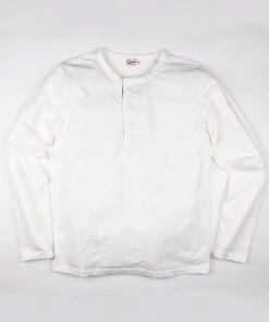 Freenote Cloth - 13 Ounce Henley - L/S White Tees