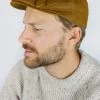 Peregrine - Wax Flat Cap In Mustard Hats&Caps