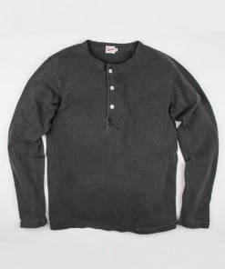 Freenote Cloth - 13 Ounce Henley - L/S Midnight