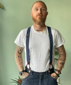 Accessories Bertelles - Superior Wide Braces In Denim