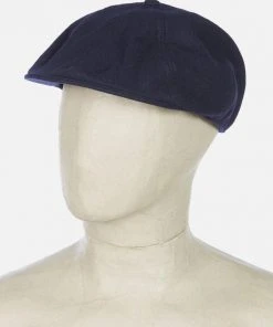 Hats&Caps Universal Works - Paperboy Cap In Navy Melton