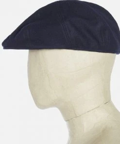 Hats&Caps Universal Works - Paperboy Cap In Navy Melton