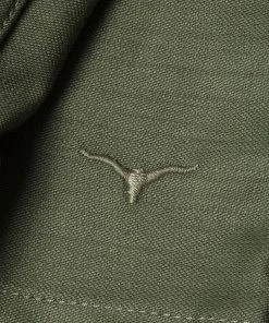 Benzak - BWS-03 Military Overshirt 10 Oz. Army Green Military Twill Shirts&Overshirts