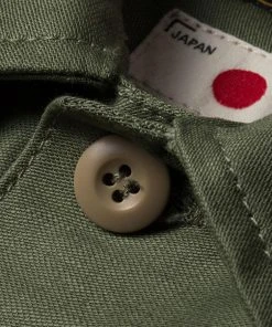 Benzak - BWS-03 Military Overshirt 10 Oz. Army Green Military Twill Shirts&Overshirts