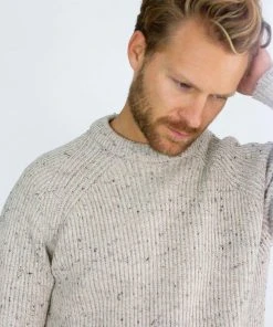 Peregrine - Ford Crew Jumper In Oatmeal Knitwear 13 Peregrine - Ford Crew Jumper In Oatmeal Knitwear