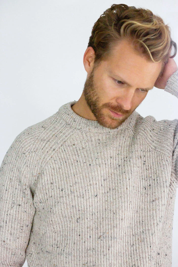 Peregrine - Ford Crew Jumper In Oatmeal Knitwear 7 Peregrine - Ford Crew Jumper In Oatmeal Knitwear