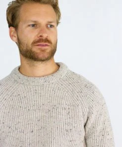 Peregrine - Ford Crew Jumper In Oatmeal Knitwear 12 Peregrine - Ford Crew Jumper In Oatmeal Knitwear