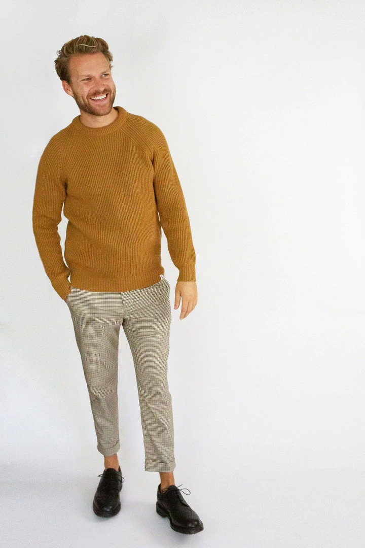 Peregrine - Ford Crew Jumper In Wheat 4 Peregrine - Ford Crew Jumper In Wheat