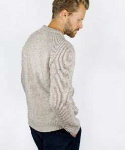 Peregrine - Ford Crew Jumper In Oatmeal Knitwear 11 Peregrine - Ford Crew Jumper In Oatmeal Knitwear