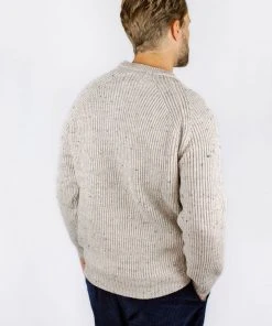 Peregrine - Ford Crew Jumper In Oatmeal Knitwear 14 Peregrine - Ford Crew Jumper In Oatmeal Knitwear