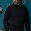 Knitwear Peregrine - Hudson Aran Jumper In Black