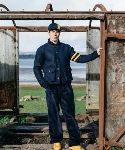 Peregrine - Harris Tweed Hemingway Jacket In Navy Outerwear&jackets