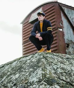 Peregrine - Harris Tweed Hemingway Jacket In Navy Outerwear&jackets