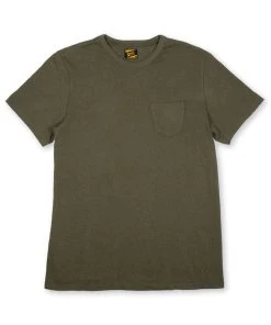 Benzak - BT-01 POCKET TEE Army Green Heavy Jersey New