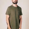 Benzak - BT-01 POCKET TEE Army Green Heavy Jersey New