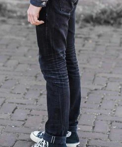 Benzak - B-01 SLIM 13 Oz. Black Selvedge Bottoms