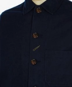 Universal Works - Bakers Chore Jacket In Navy Nebraska Cotton Outerwear&jackets