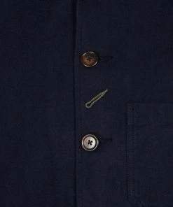 Universal Works - Bakers Chore Jacket In Navy Nebraska Cotton Outerwear&jackets