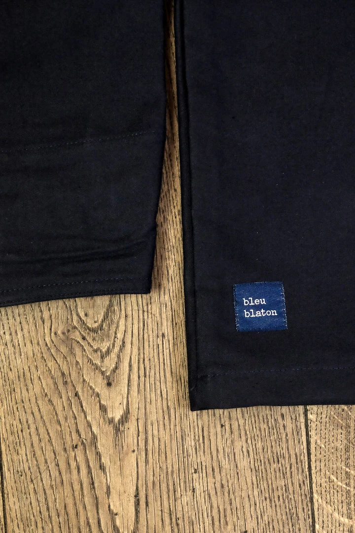 Bleu Blaton - Moleskin Worker Jacket In Blue Mechanic 7 Bleu Blaton - Moleskin Worker Jacket In Blue Mechanic