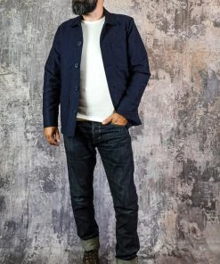 Bleu Blaton - Moleskin Worker Jacket In Blue Mechanic 10 Bleu Blaton - Moleskin Worker Jacket In Blue Mechanic