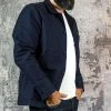Bleu Blaton - Moleskin Worker Jacket In Blue Mechanic