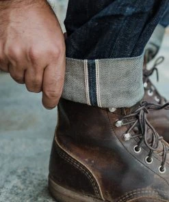 Benzak - B-01 SLIM 13 Oz. Brown Cotton Selvedge