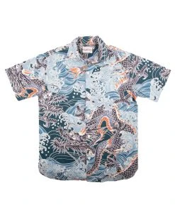Freenote Cloth - Hawaiian Blue Dragon Aloha Shirt