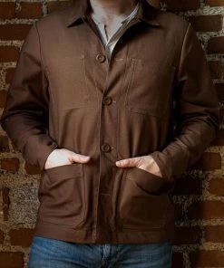 Outerwear&jackets Bleu Blaton - French Work Jacket In Brown