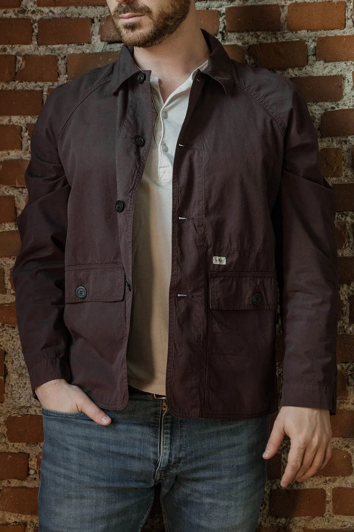 Knickerbocker - Raglan Hunting Jacket In Chocolate Plum