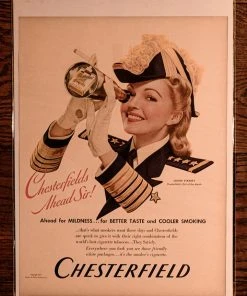 Antiques 1941 Louise Stanley Chesterfield Life Magazine Original Ad 8 Antiques 1941 Louise Stanley Chesterfield Life Magazine Original Ad