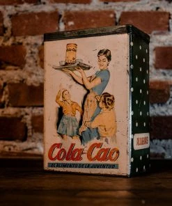 Antiques 1960's COLA-CAO Alubias Tin Litho Box, Spain Antiques&Collectibles
