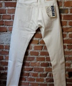 Benzak - B-01 SLIM 12 Oz. Ecru Selvedge New