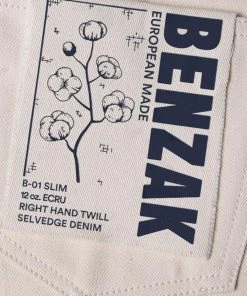 Benzak - B-01 SLIM 12 Oz. Ecru Selvedge New