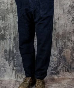 Universal Works - Fatigue Pant In Navy Moleskin