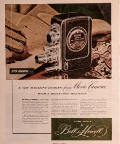 Antiques 1948 Bell & Howell Filmo Auto-8 Movie Camera Magazine Ad Antiques&Collectibles