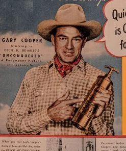 Antiques Antiques&Collectibles 1947 Gary Cooper For Quick Aid Fireguard Vintage Magazine Advertising