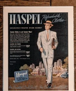 Antiques 1950 HASPEL Clothes Original Magazine Ad - New Orleans Antiques&Collectibles