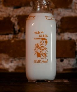Antiques 1950's 1/3 QUART HOLMEN CO-OP MILK BOTTLE DAIRY WISCONSIN Antiques&Collectibles