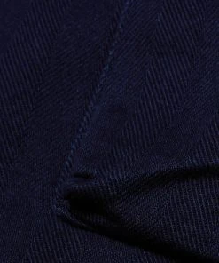 Universal Works - Treck Shirt In Indigo Herringbone Denim New