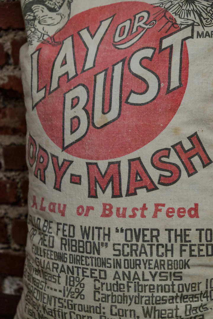 Antiques Antiques&Collectibles Vintage "Lay Or Bust" Poultry Feed Sack - Park&Pollard Co. Boston 4 Antiques Antiques&Collectibles Vintage "Lay Or Bust" Poultry Feed Sack - Park&Pollard Co. Boston