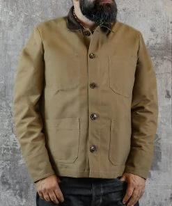 Bleu Blaton - French Chore Jacket In Caramel