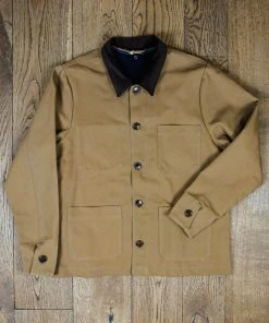 Bleu Blaton - French Chore Jacket In Caramel
