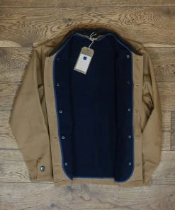 Bleu Blaton - French Chore Jacket In Caramel