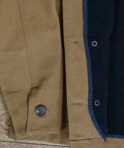 Bleu Blaton - French Chore Jacket In Caramel