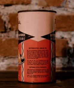 Antiques Vintage McNess Butterscotch Dessert Mixture, Freeport Illinois Est.1908