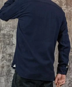 Shirts&Overshirts Universal Works - Worker Shirt In Navy Hudson Cotton