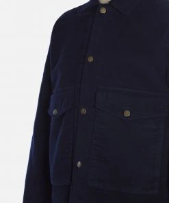 Universal Works - NW Jacket In Navy Moleskin Outerwear&jackets