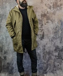 Universal Works - CW Parka In Dusky Green Aero Wax Cotton Outerwear&jackets