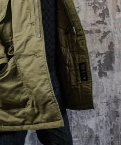 Universal Works - CW Parka In Dusky Green Aero Wax Cotton Outerwear&jackets